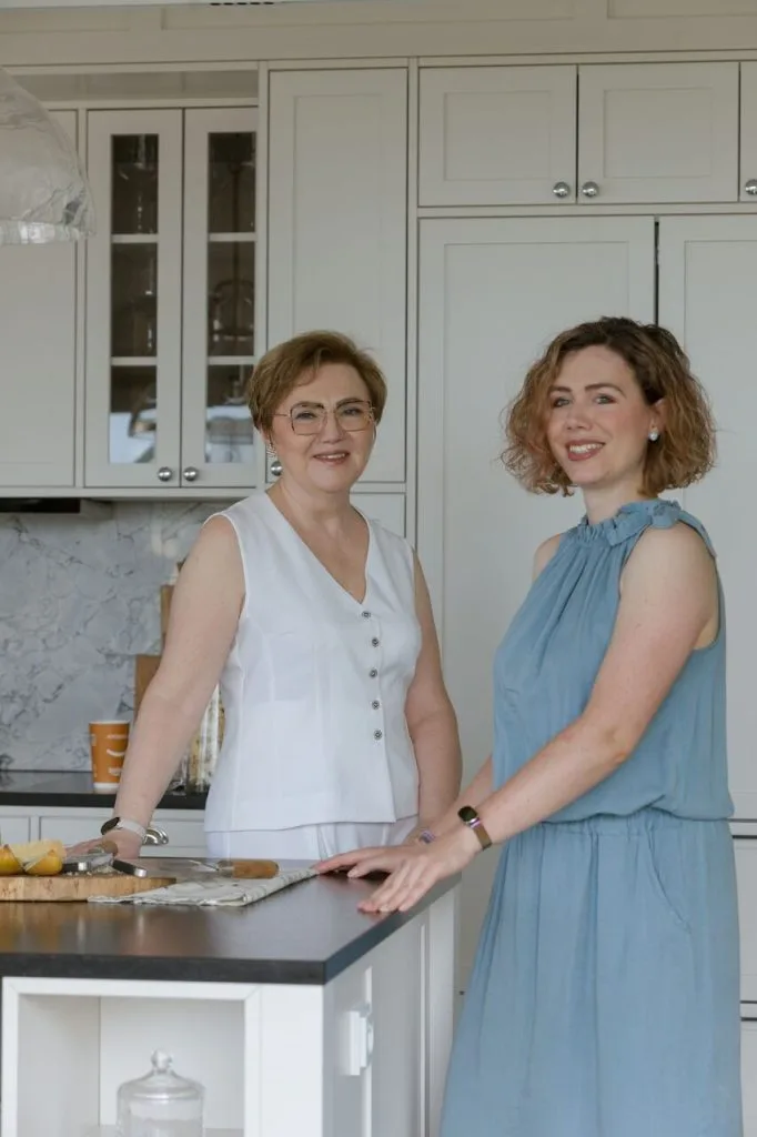 Od lewej: Krystyna Mikołajska i Ida Mikołajska.
