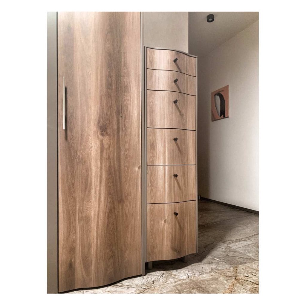 Meble „Onda”: komoda + szafa.