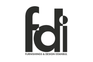 Logo międzynarodowych targów mebli w Istambule FDI.