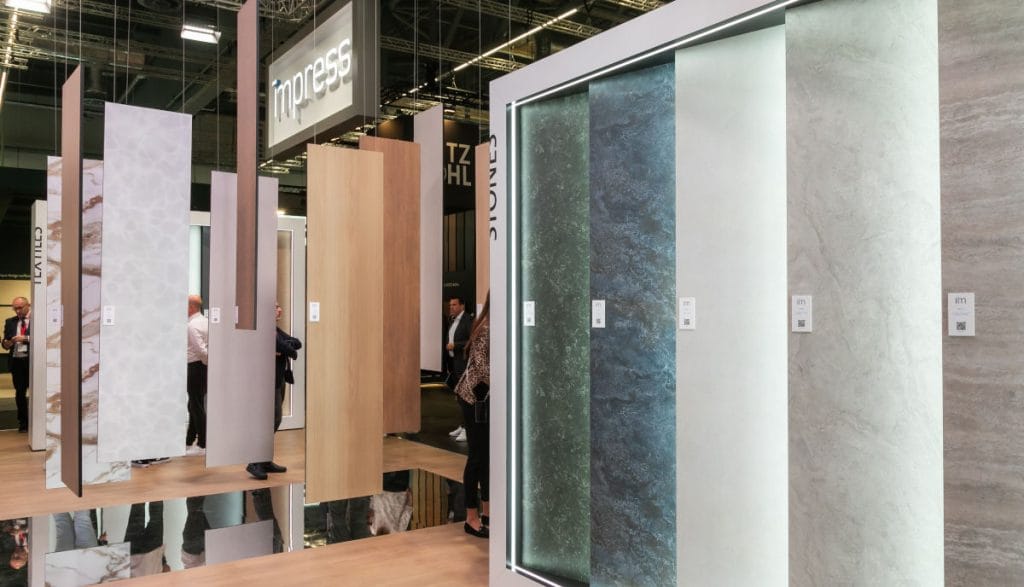 Stoisko impress decor podczas targów interzum 2025