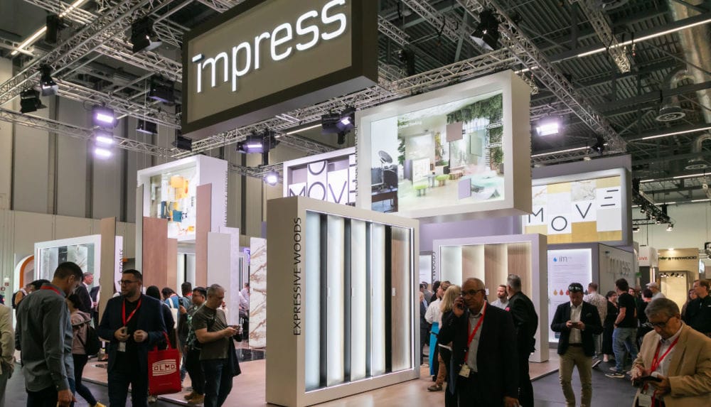 Stoisko impress decor podczas targów interzum 2025