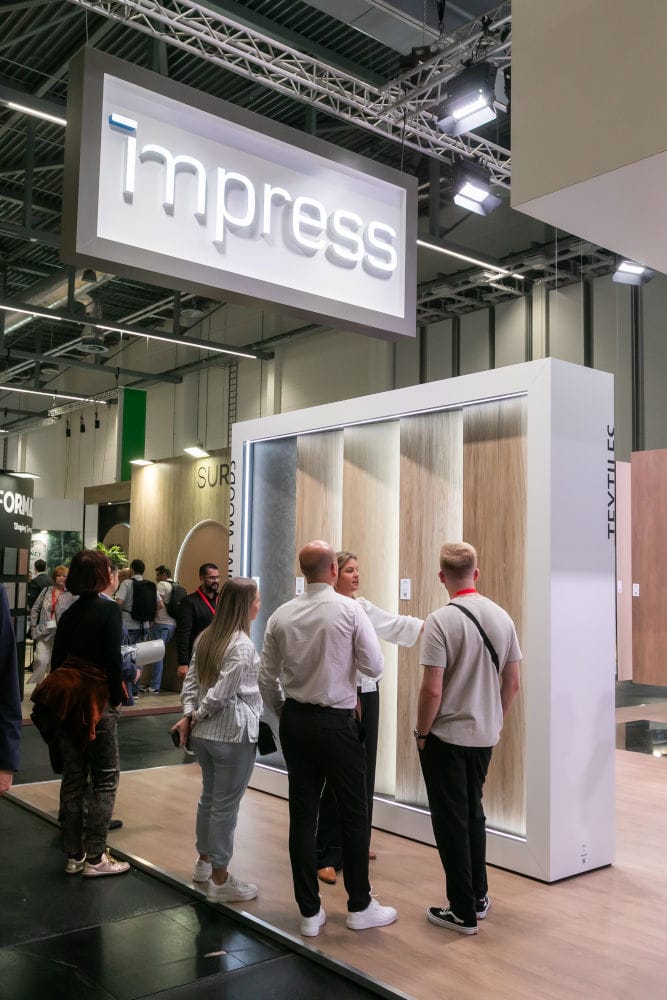 Stoisko impress decor podczas targów interzum 2025