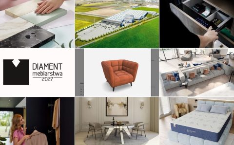 Kategorie konkursu meblarskiego Diament Meblarstwa 2027 - infografika