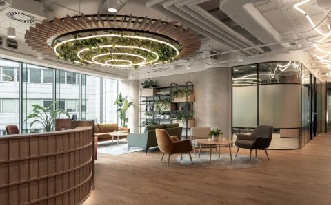 Nowa siedziba GN Polska, zaprojektowana przez warszawską pracownię Bit Creative.