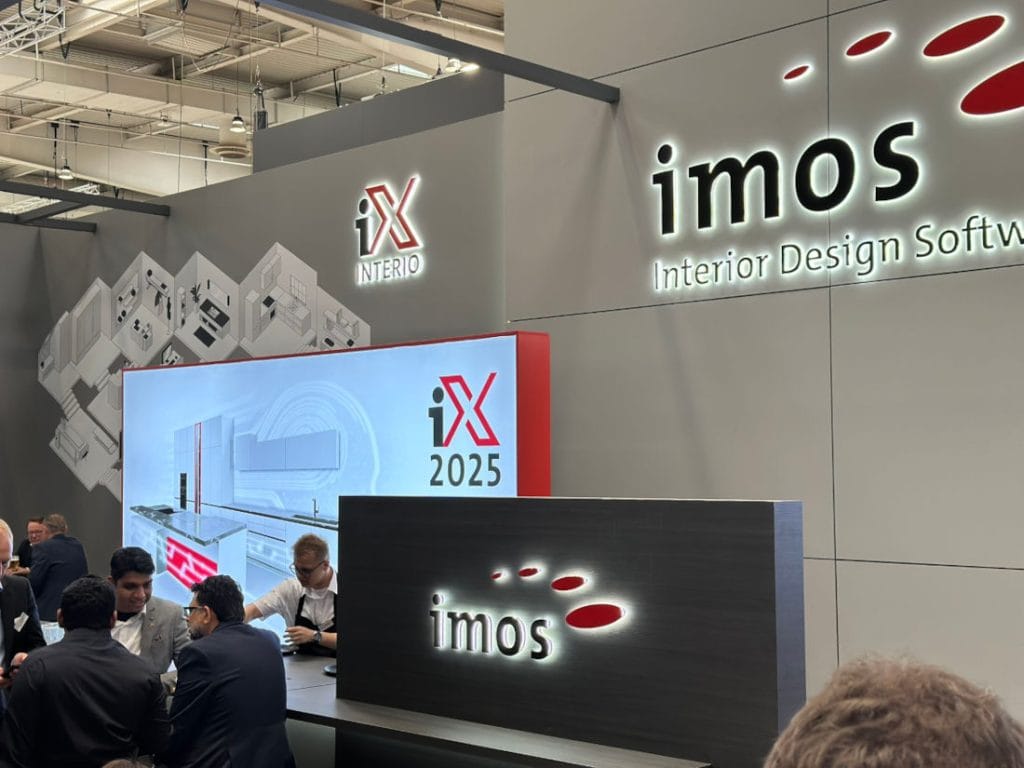 Wykorzystanie sztucznej inteligencji i cyfrowe projektowanie mebli - ekspozycja targowa Imos