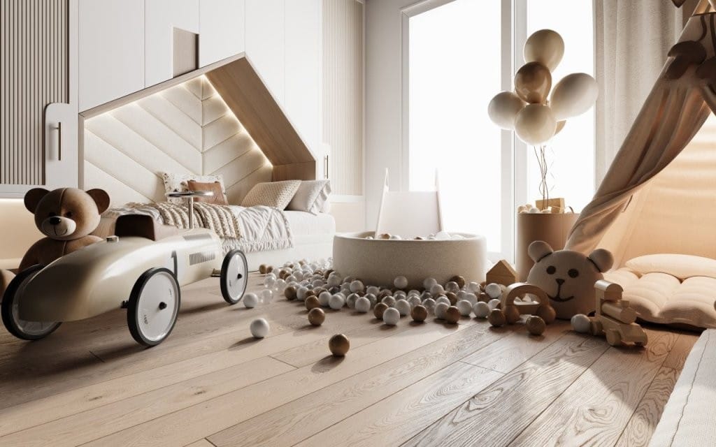 Adam Dolny za pracę „Ciepło zaklęte w drewnie” z podłogą FertigDeska Maxi Dąb Color Caldo.