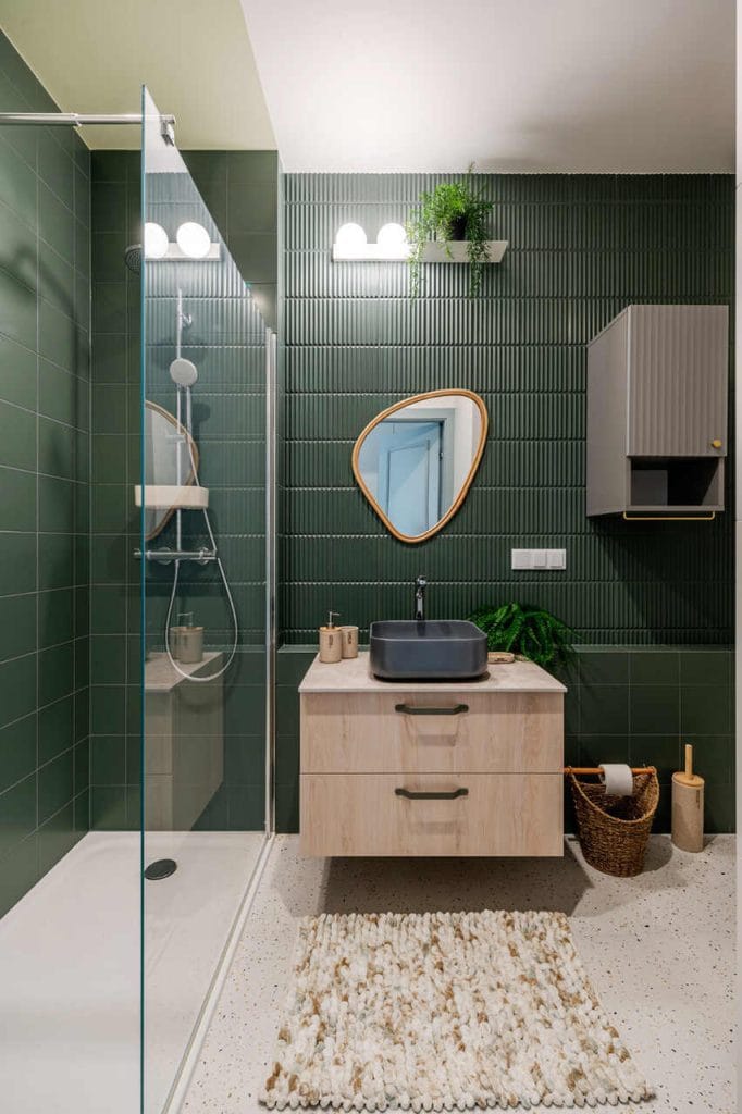 Projekt wnętrza: Joanna Grotkowska, Deer Design; Projekt zabudowy meblowej: Daniel Stochniałek, Deer Wood. Fot. Zagórny Studio.