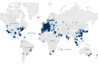Mapa lokalizacji sklepów flagowych światowych marek na rynku mebli luksusowych