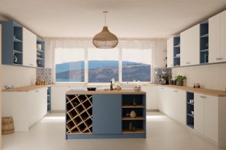 Niebieska kuchnia – inspiracja EGGER Interior Compass