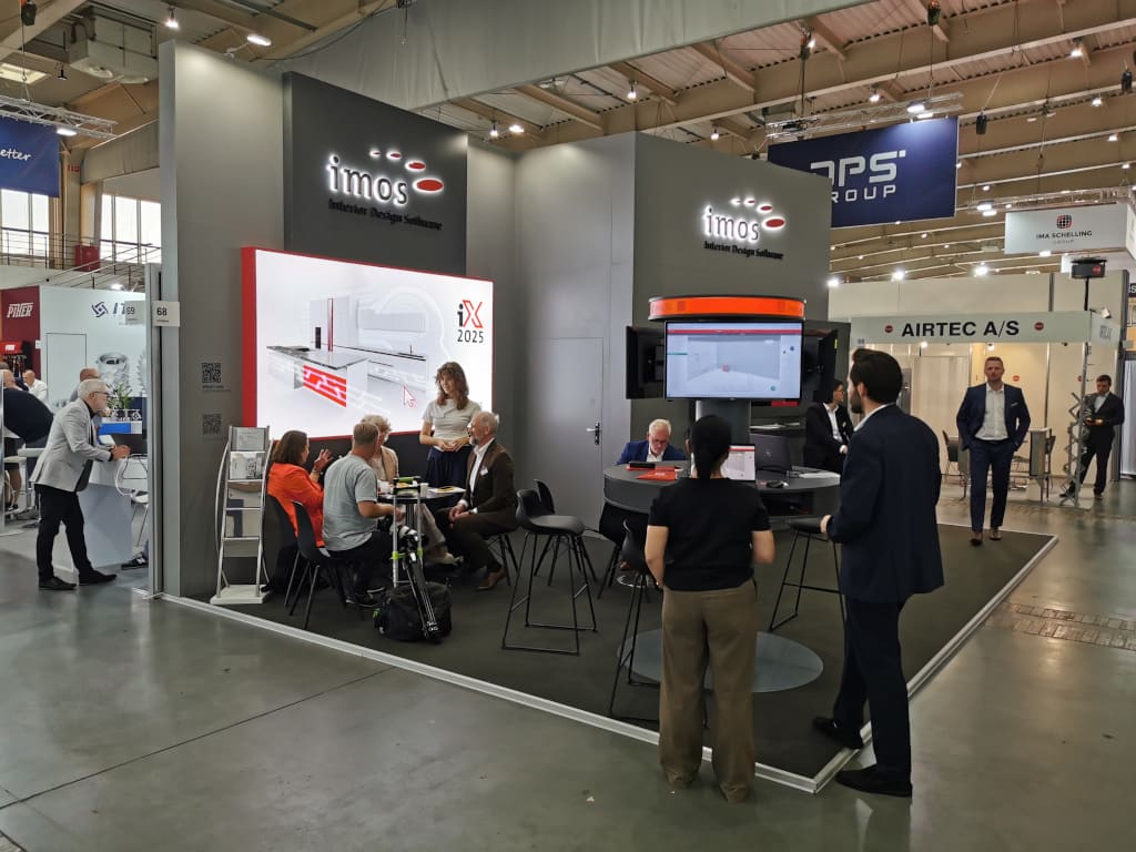 DREMA 2025: stoisko Imos Polska. Za projekt stoiska firma otrzymała nagrodę Acanthus Aureus.