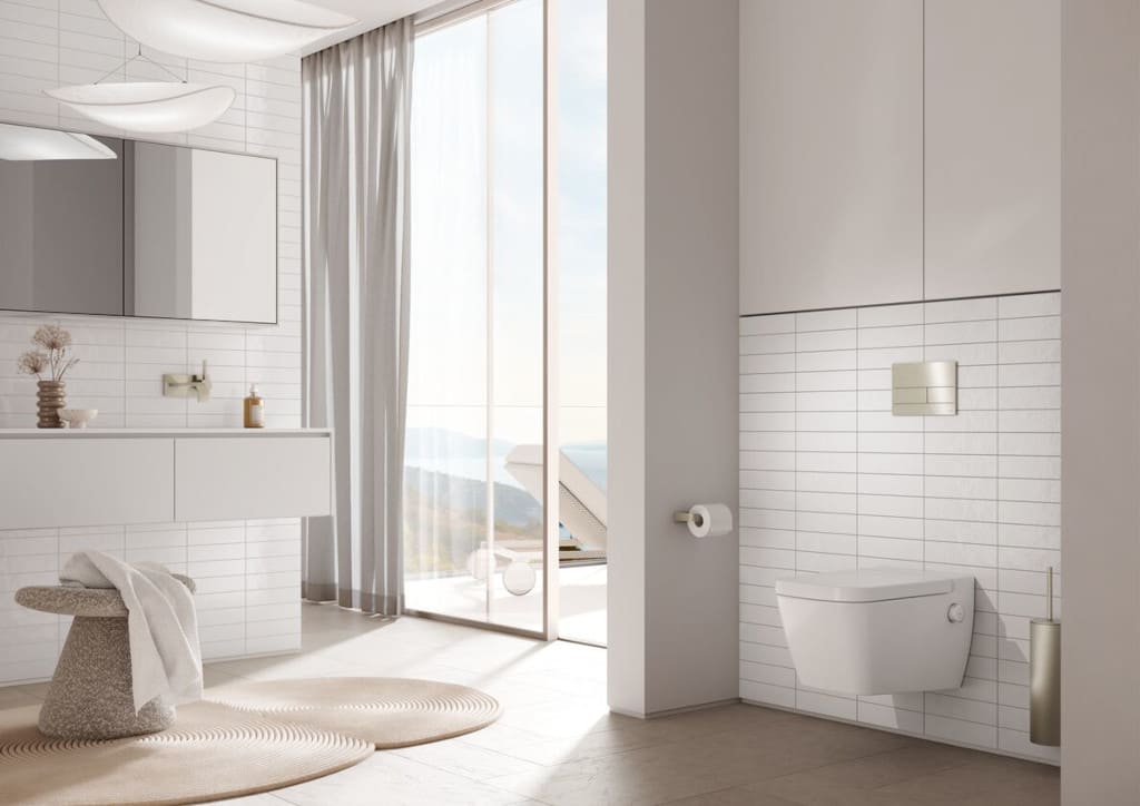 Styl minimalistyczny w łazience.