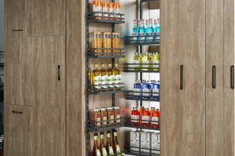 AMIX - cargo Maxi Magic Corner w kolorze grafitowym w szafir kuchennej