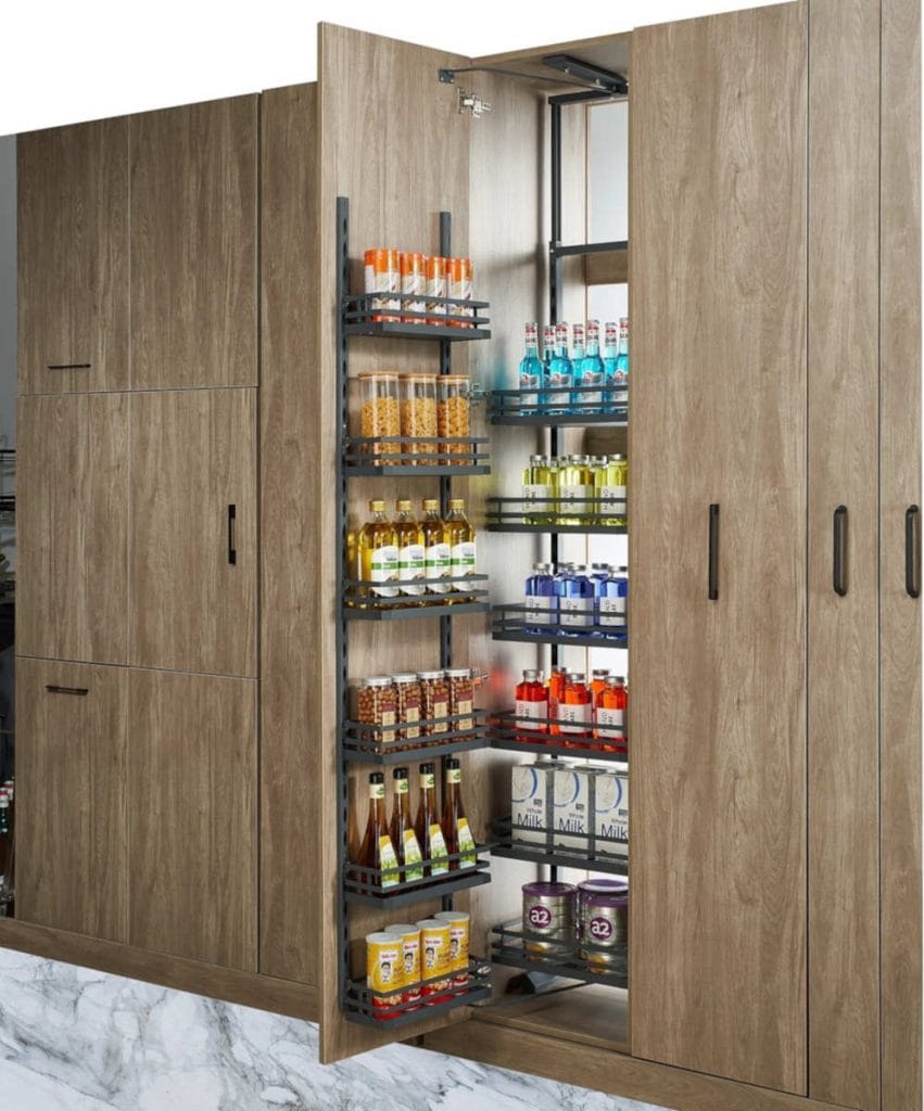 AMIX - cargo Maxi Magic Corner w kolorze grafitowym w szafir kuchennej