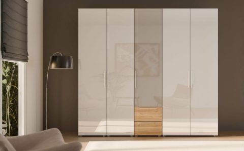 Modułowa szafa ModuKlix firmy FORTE z systemem Threespine