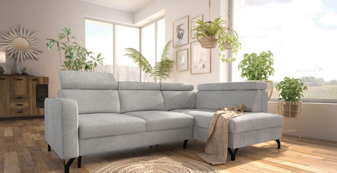 Narożnik Libro ALLICANTE z funkcją spania – praktyczne rozwiązanie do kawalerki.