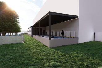 Wizualizacja nowego obiektu produkcyjno-magazynowego MAAG Polska.