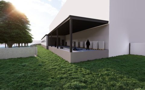 Wizualizacja nowego obiektu produkcyjno-magazynowego MAAG Polska.