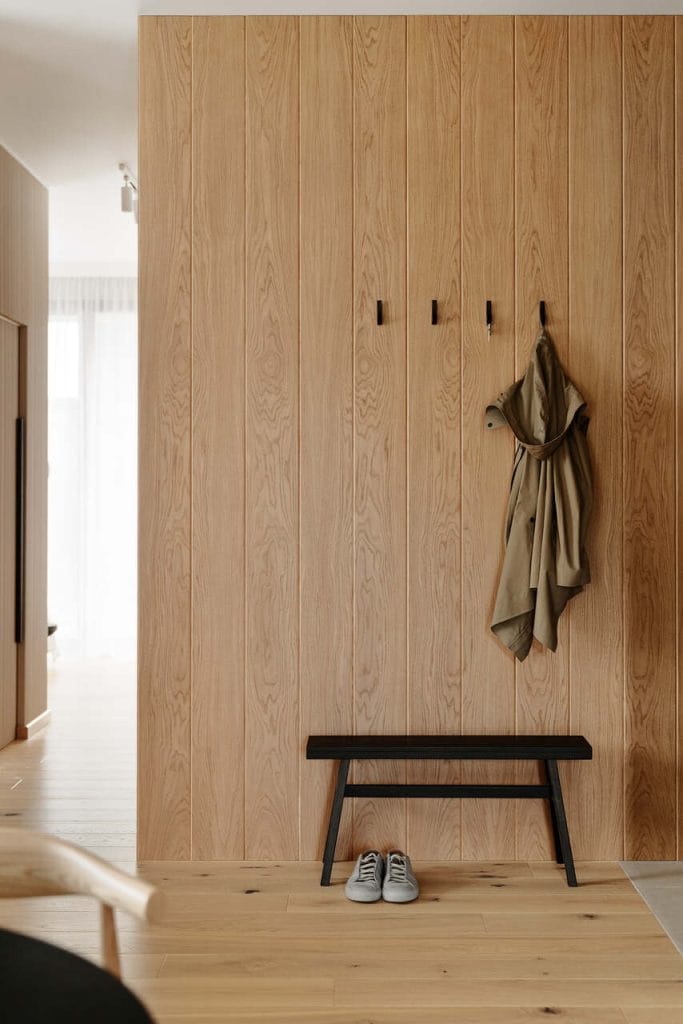 Apartament Japandi w Sopocie, projekt: Jan Sikora, Sikora Wnętrza. Fot. Tom Kurek.