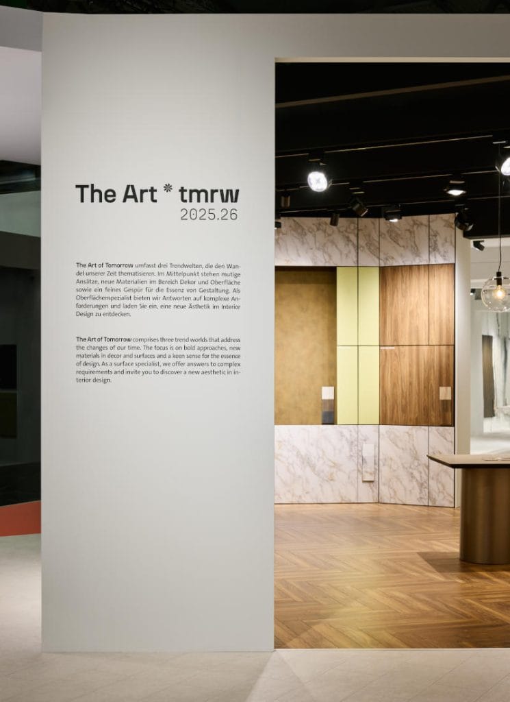 Schattdecor - plakat "The art of tomorrow" na targach