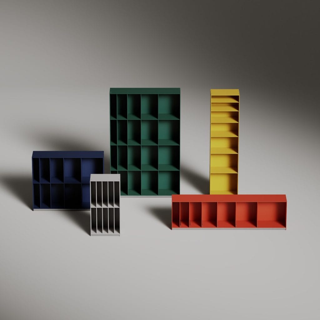 Snøhetta, we współpracy z BD Barcelona Design, wprowadziła na rynek serię Sequence. To system regałów kształtujący przestrzeń za pomocą światła, formy i ruchu. Źródło: Snøhetta.