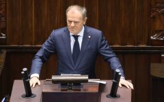 Premier Donald Tusk podczas posiedzenia Sejmu. Fot. KRPRM.