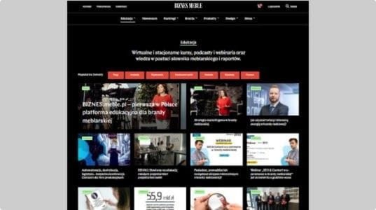 Współpraca w dziale Edukacja na portalu www.biznes-meble.pl - nowe logo 2025