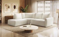 modułowy narożnik Eclipse w salonie z aneksem kuchennym, styl minimalistyczny