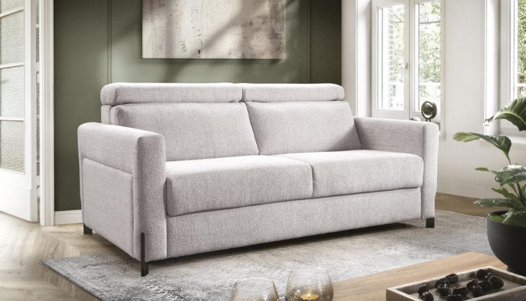 nowoczesna sofa Elite w salonie z aneksem kuchennym