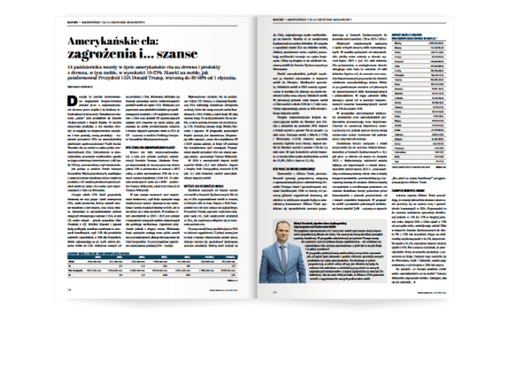 Miesięcznik BIZNES.meble.pl - wydanie listopad 2025. Rozkład raport.