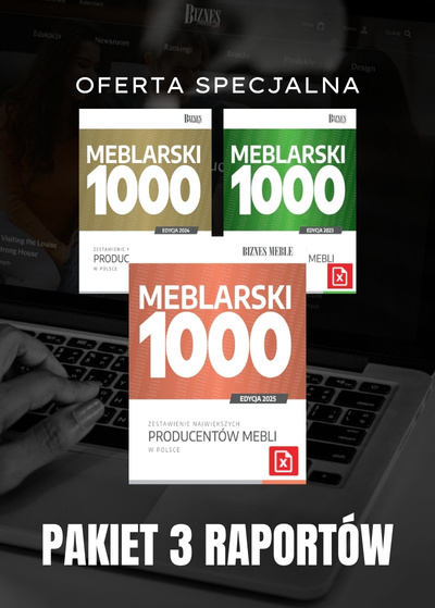 Pakiet Meblarski 1000 - wersja rozszerzona, oferta specjalna, okładki edycji 2025, 2024, 2023