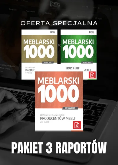 Pakiet Meblarski 1000 - wersja rozszerzona, oferta specjalna, okładki edycji 2025, 2024, 2023