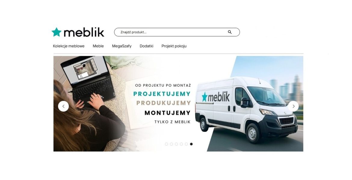 Firma Meblik za pośrednictwem strony internetowej poinformowała, iż przechodzi restrukturyzację. Fot. strona internetowa firmy Meblik (dostęp 26.11.2025 r.)