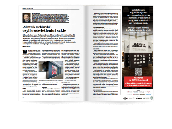 Miesięcznik BIZNES.meble.pl - wydanie listopad 2025. Rozkład branża.