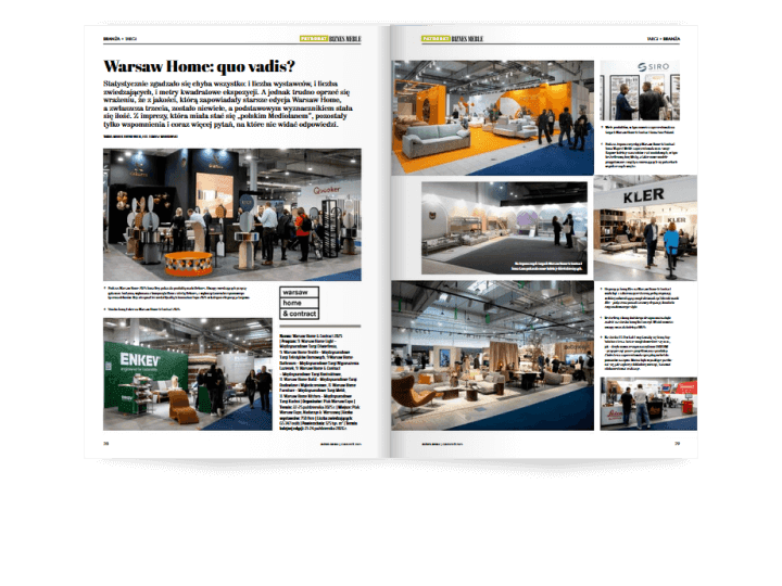 Miesięcznik BIZNES MEBLE - wydanie grudzień 2025. Rozkład branża.