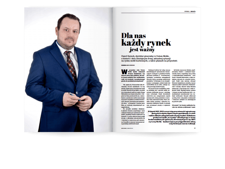 Miesięcznik BIZNES MEBLE - wydanie grudzień 2025. Rozkład branża.