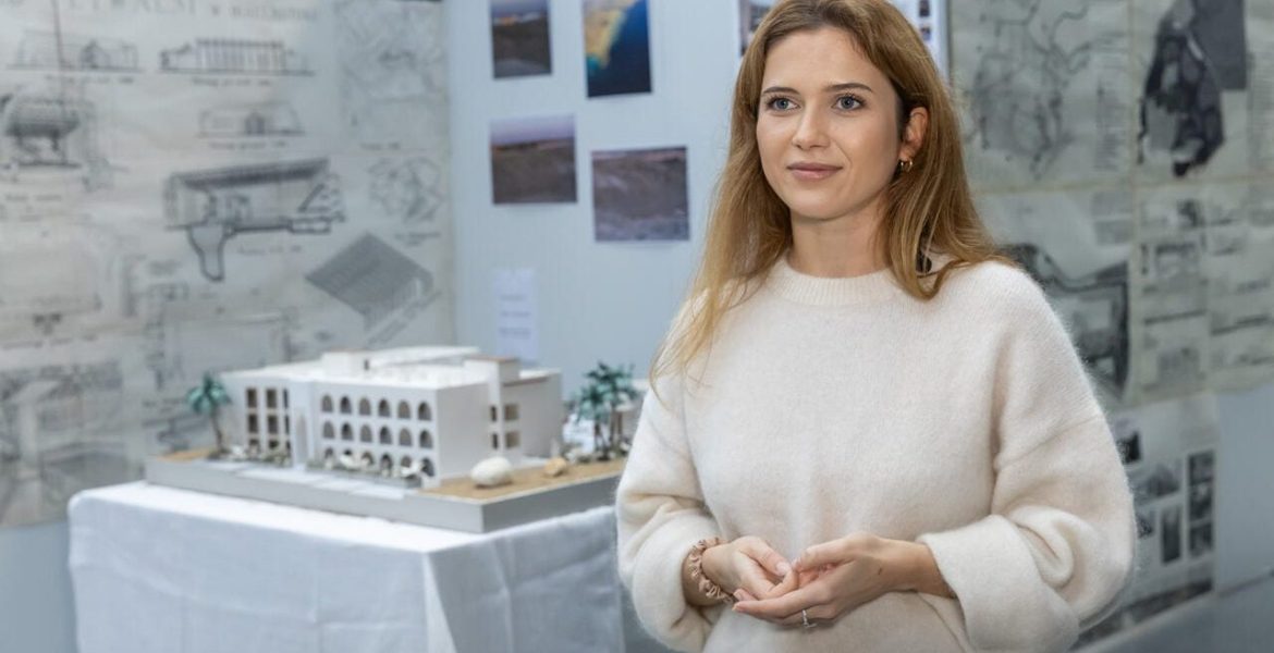 Mgr inż. arch. Karolina Misiuk z Wydziału Architektury Politechniki Białostockiej. Fot. Dariusz Piekut.