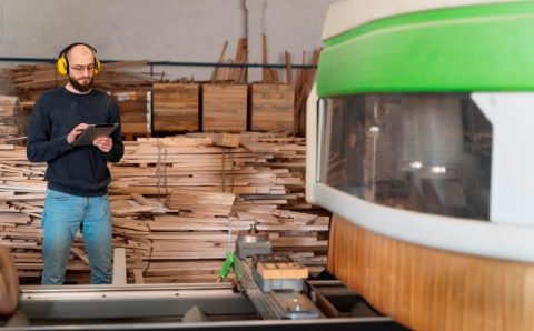 W najnowszym zestawieniu największych producentów płyt w Polsce uwzględnione są tylko te firmy, których zadeklarowany w KRS przedmiot działalności obejmuje PKD 16.21Z Produkcja arkuszy fornirowych i płyt wykonanych na bazie drewna. Fot. Freepik.