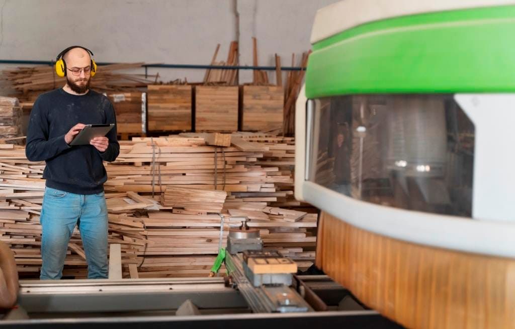 W najnowszym zestawieniu największych producentów płyt w Polsce uwzględnione są tylko te firmy, których zadeklarowany w KRS przedmiot działalności obejmuje PKD 16.21Z Produkcja arkuszy fornirowych i płyt wykonanych na bazie drewna. Fot. Freepik.