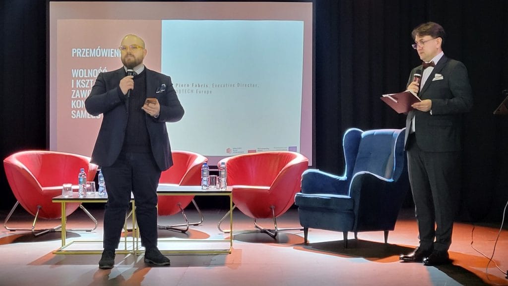 Od lewej: Piero Fabris, executive director Don Bosco TECH Europe i Tomasz Wiktorski.