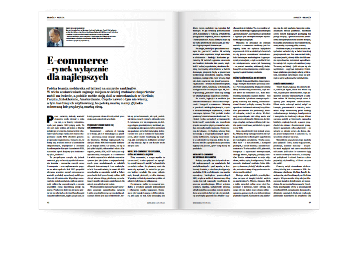 Miesięcznik BIZNES MEBLE - wydanie styczeń 2026. Rozkład branża.