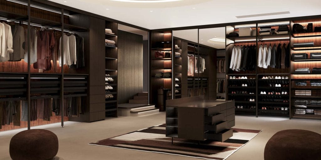 Obecne trendy w urządzaniu przestrzeni do przechowywania skupiają się wokół systemów, które pozwalają zaoszczędzić miejsce przy zachowaniu maksymalnego komfortu użytkowania. Akcesoria ELITE od GTV pomogą zaaranżować szafę lub całą garderobę pomysłowo, niezależnie od przestrzeni, jaką dysponujemy. Warto postawić na akcesoria w klasycznej czerni: organizer na biżuterię, szuflady na ubrania i buty oraz wieszaki na spodnie. Czarne elementy staną się efektownym tłem dla aranżacji pomieszczenia, jednocześnie oferując elegancję i funkcjonalność.