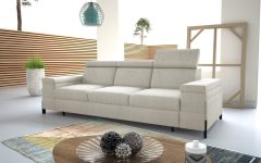 Sofa rozkładana ULÍSES 3SFBK w aranżacji salonu – modne tkaniny 2026