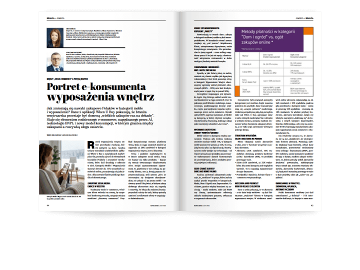 Miesięcznik BIZNES MEBLE - wydanie luty 2026. Rozkład branża.