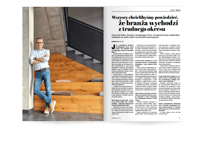 Miesięcznik BIZNES MEBLE - wydanie luty 2026. Rozkład branża.