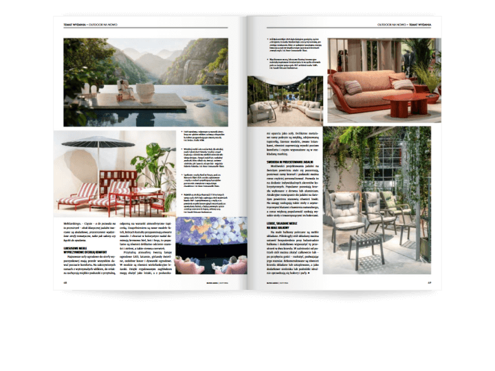 Miesięcznik BIZNES MEBLE - wydanie luty 2026. Rozkład temat wydania.