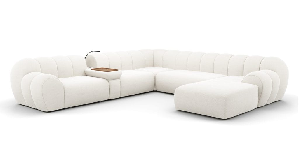 Windy to kolekcja modułowa, w której technologia spotyka się z designem. Jej nowoczesny charakter łączy funkcjonalność, wygodę i estetykę, dzięki czemu idealnie wpisuje się w potrzeby współczesnych wnętrz. Kolekcja Windy została zaprojektowana tak, aby dopasować się do Twojego stylu życia. Dzięki modułowej budowie możesz samodzielnie tworzyć układy dopasowane do przestrzeni – od mniejszych sof po duże narożniki z funkcją relaksu. Każdy element możesz łączyć, rozbudowywać i modyfikować w zależności od potrzeb. To idealne rozwiązanie dla osób, które cenią elastyczność i chcą urządzić salon po swojemu – bez kompromisów między stylem a wygodą.