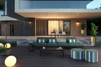 Elegancki zestaw outdoorowy Paradiso W205 marki KLER, której salon znajduje się na terenie Galerii Wnętrz DOMAR, ma modułową konstrukcję, pozwalającą dostosować układ do indywidualnych potrzeb.