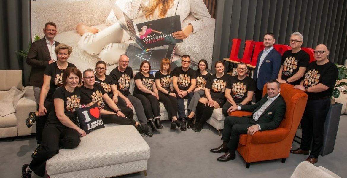 Zespół Libro podczas prezentacji nowych mebli tapicerowanych - targi Meble Polska 2026