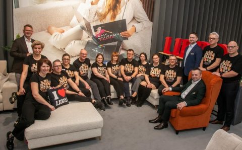 Zespół Libro podczas prezentacji nowych mebli tapicerowanych - targi Meble Polska 2026