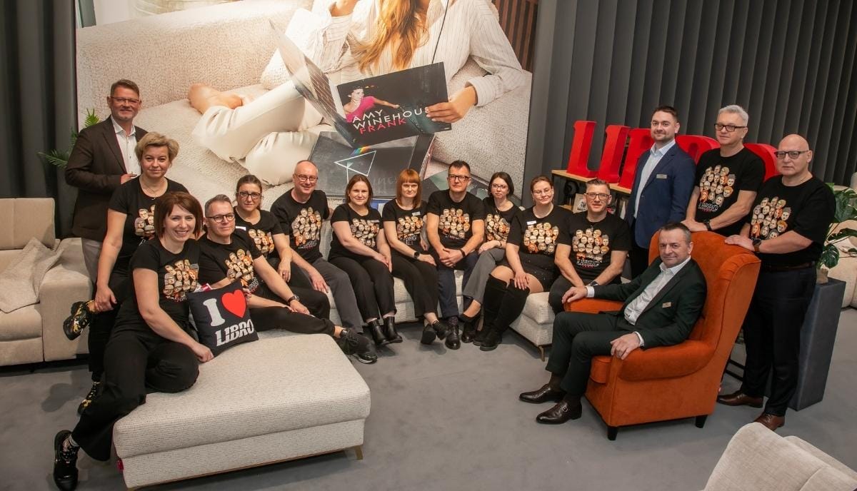 Zespół Libro podczas prezentacji nowych mebli tapicerowanych - targi Meble Polska 2026